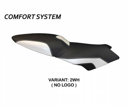 BK12SL2C-2WH-4 Seat saddle cover Lariano 2 Comfort System White (WH) T.I. for BMW K 1200 S 2004 > 2008