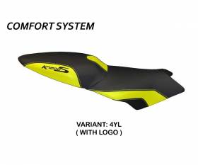 Seat saddle cover Lariano 2 Comfort System Yellow (YL) T.I. for BMW K 1200 S 2004 > 2008