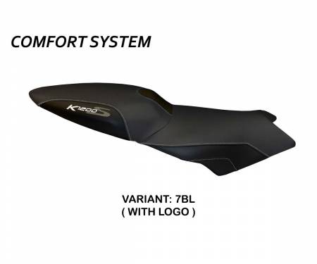 BK12SL2C-7BL-2 Seat saddle cover Lariano 2 Comfort System Black (BL) T.I. for BMW K 1200 S 2004 > 2008