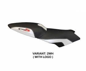Seat saddle cover Lariano 2 White (WH) T.I. for BMW K 1200 S 2004 > 2008