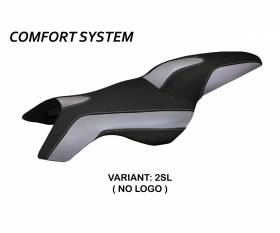 Seat saddle cover Boston Comfort System Silver (SL) T.I. for BMW K 1300 R 2009 > 2016