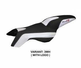 Seat saddle cover Boston White (WH) T.I. for BMW K 1300 R 2009 > 2016
