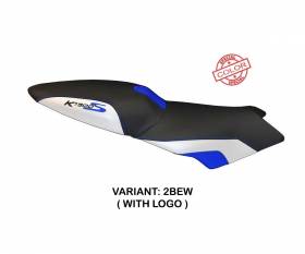 Seat saddle cover Lariano Special Color Blue - White (BEW) T.I. for BMW K 1300 S 2012 > 2016