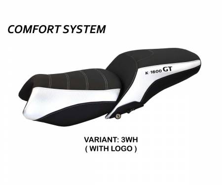 BK16GTCC-3WH-3 Seat saddle cover Tropea Color Comfort System White (WH) T.I. for BMW K 1600 GT 2010 > 2022