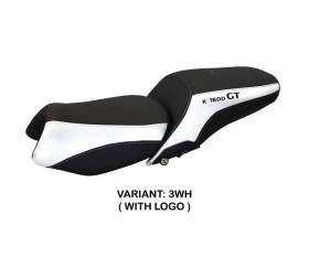 Seat saddle cover Tropea Color White (WH) T.I. for BMW K 1600 GT 2010 > 2022