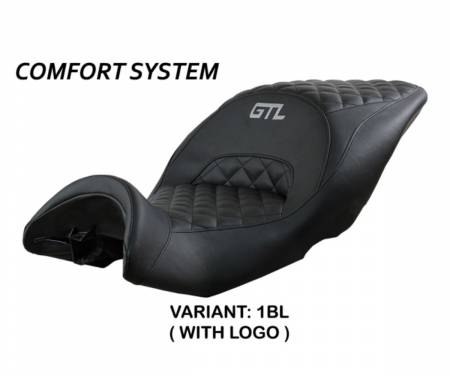 BK16GTLD-1BL-1 Compatible Saddle Cover LOGO Diamond Comfort System Black T.I. BMW K 1600 GTL 2010 > 2022