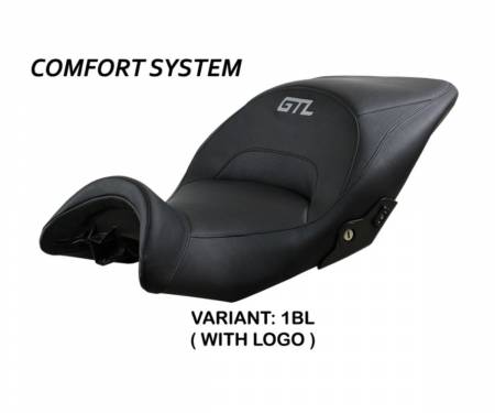 BK16GTLL-1BL-1 Compatible Saddle Cover LOGO Lithia Comfort System Black T.I. BMW K 1600 GTL 2010 > 2022