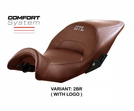 BK16GTLL-2BR-1 Seat saddle cover Lithia comfort system Brown BR + logo T.I. for BMW K 1600 GTL 2010 > 2024