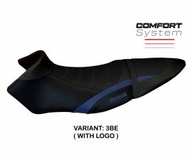 Seat saddle cover Avignone Comfort System Blue BE + logo T.I. for BUELL XB 12 S/SX 2019 > 2021