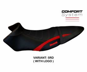 Seat saddle cover Avignone Comfort System Red RD + logo T.I. for BUELL XB 12 S/SX 2019 > 2021