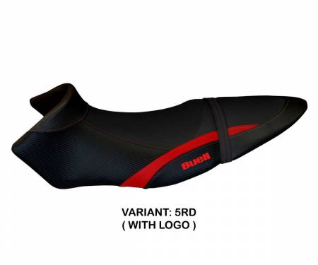 BLX12A-5RD-1 Seat saddle cover Avignone Red RD + logo T.I. for BUELL XB 12 S/SX 2019 > 2021