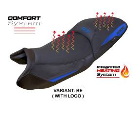 Seat saddle cover Heating Comfort System Blue BE + logo T.I. for BMW R 1300 GS (TOURING) 2023 > 2024