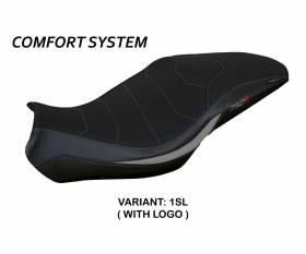 Seat saddle cover Lima comfort system Silver SL + logo T.I. for Benelli 752 S 2019 > 2024