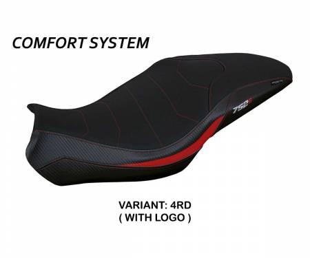 BN752LC-4RD-1 Funda Asiento Lima comfort system Rojo RD + logo T.I. para Benelli 752 S 2019 > 2024