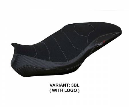 BN752LU-3BL-1 Seat saddle cover Lima ultragrip Black BL + logo T.I. for Benelli 752 S 2019 > 2024