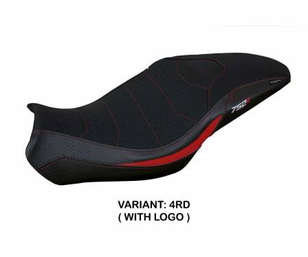 BN752LU-4RD-1 Seat saddle cover Lima ultragrip Red RD + logo T.I. for Benelli 752 S 2019 > 2024
