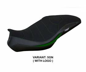 Seat saddle cover Lima ultragrip Green GN + logo T.I. for Benelli 752 S 2019 > 2024