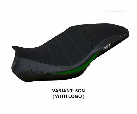 BN752LU-5GN-1 Seat saddle cover Lima ultragrip Green GN + logo T.I. for Benelli 752 S 2019 > 2024