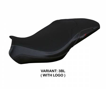 BN752L-3BL-1 Seat saddle cover Lima Black BL + logo T.I. for Benelli 752 S 2019 > 2024