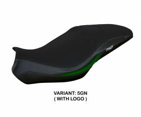 Seat saddle cover Lima Green GN + logo T.I. for Benelli 752 S 2019 > 2024