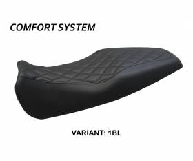 Seat saddle cover Kelso Comfort System Black (BL) T.I. for BENELLI LEONCINO 506 2017 > 2022