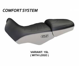 Housse de selle Firenze Carbon Color Comfort System Argent (SL) T.I. pour BMW R 1100 1994 > 2003
