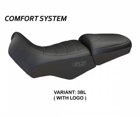 BR11GFCC-3BL-3 Funda Asiento Firenze Carbon Color Comfort System Negro (BL) T.I. para BMW R 1150 GS 1994 > 2003