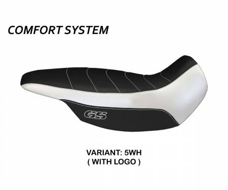 BR11GSAGC-5WH-3 Seat saddle cover Giarre Comfort System White (WH) T.I. for BMW R 1150 GS ADVENTURE 2002 > 2006