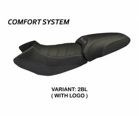 Housse de selle Massimo Carbon Color Comfort System Noir (BL) T.I. pour BMW R 1150 R 2000 > 2007