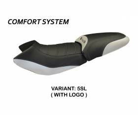 Housse de selle Massimo Carbon Color Comfort System Argent (SL) T.I. pour BMW R 1150 R 2000 > 2007