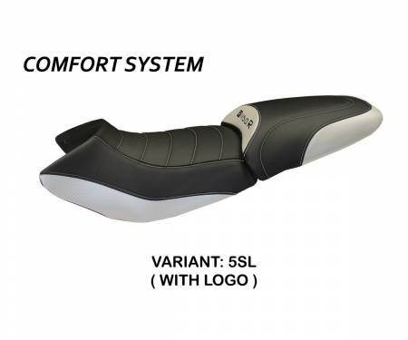 BR11RMC-5SL-3 Seat saddle cover Massimo Carbon Color Comfort System Silver (SL) T.I. for BMW R 1150 R 2000 > 2007