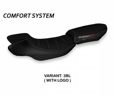 BR125RP1-3BL-3 Seat saddle cover Policoro 1 Comfort System Black (BL) T.I. for BMW R 1250 R 2019 > 2022