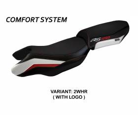 Funda Asiento Blanco Comfort System Blanco - Rojo (WHR) T.I. para BMW R 1250 RS 2020 > 2022