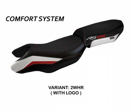 BR125RSBC-2WHR-1 Sattelbezug Sitzbezug Blanco Comfort System Weiss - Rot (WHR) T.I. fur BMW R 1250 RS 2020 > 2022