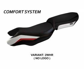 Seat saddle cover Blanco Comfort System White - Red (WHR) T.I. for BMW R 1250 RS 2020 > 2022