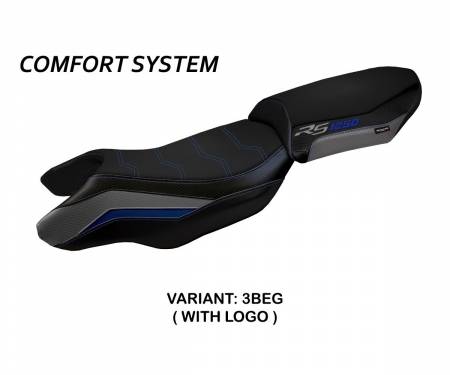 BR125RSBC-3BEG-1 Funda Asiento Blanco Comfort System Gris - Blu (BEG) T.I. para BMW R 1250 RS 2020 > 2022