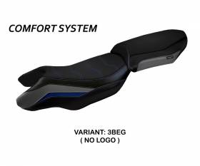 Seat saddle cover Blanco Comfort System Blue - Gray (BEG) T.I. for BMW R 1250 RS 2020 > 2022