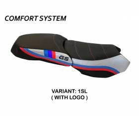 Seat saddle cover Exclusive Anniversary Comfort System Silver (SL) T.I. for BMW R 1200 GS ADVENTURE 2013 > 2018