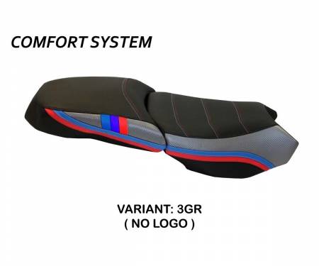BR12GAEC-3GR-4 Housse de selle Exclusive Anniversary Comfort System Gris (GR) T.I. pour BMW R 1200 GS ADVENTURE 2013 > 2018