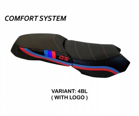 BR12GAEC-4BL-3 Seat saddle cover Exclusive Anniversary Comfort System Black (BL) T.I. for BMW R 1200 GS ADVENTURE 2013 > 2018