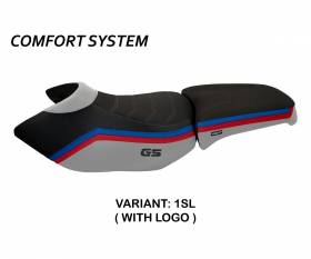 Seat saddle cover Ionia 1 Comfort System Silver (SL) T.I. for BMW R 1200 GS ADVENTURE 2006 > 2012