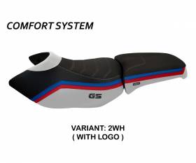 Seat saddle cover Ionia 1 Comfort System White (WH) T.I. for BMW R 1200 GS ADVENTURE 2006 > 2012
