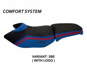 Seat saddle cover Ionia 1 Comfort System Blue (BE) T.I. for BMW R 1200 GS ADVENTURE 2006 > 2012