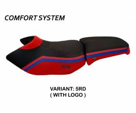 Seat saddle cover Ionia 1 Comfort System Red (RD) T.I. for BMW R 1200 GS ADVENTURE 2006 > 2012