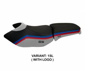 Seat saddle cover Ionia 1 Silver (SL) T.I. for BMW R 1200 GS ADVENTURE 2006 > 2012