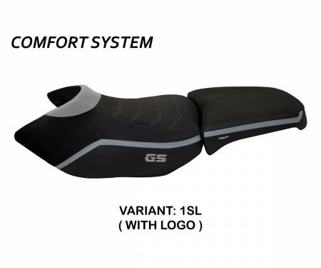 BR12GAI4C-1SL-3 Seat saddle cover Ionia 4 Comfort System Silver (SL) T.I. for BMW R 1200 GS ADVENTURE 2006 > 2012