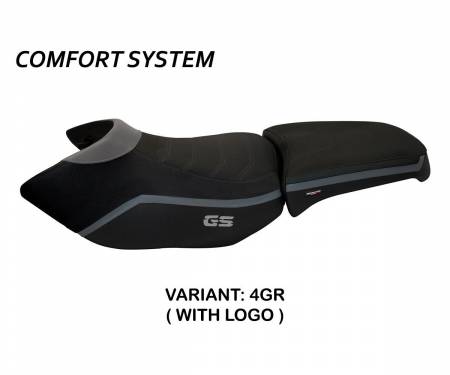 BR12GAI4C-4GR-3 Seat saddle cover Ionia 4 Comfort System Gray (GR) T.I. for BMW R 1200 GS ADVENTURE 2006 > 2012