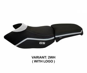 Seat saddle cover Ionia 4 White (WH) T.I. for BMW R 1200 GS ADVENTURE 2006 > 2012