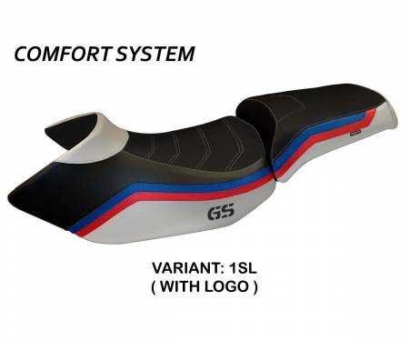 BR12GL1C-1SL-3 Seat saddle cover Lione 1 Comfort System Silver (SL) T.I. for BMW R 1200 GS 2005 > 2012