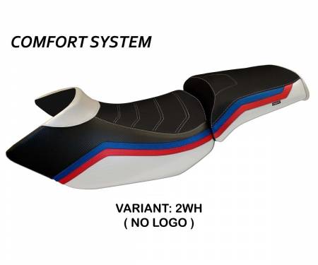 BR12GL1C-2WH-4 Funda Asiento Lione 1 Comfort System Blanco (WH) T.I. para BMW R 1200 GS 2005 > 2012